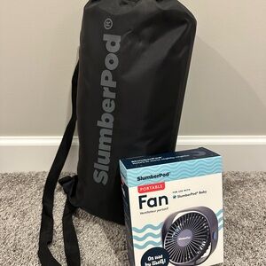 NEW SlumberPod With Portable Fan & Black Carry Bag